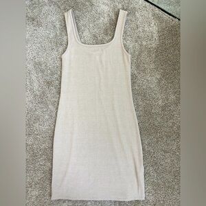 Abercrombie & Fitch Taupe Ribbed Tank Dress